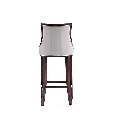 MANHATTAN COMFORT Fifth Avenue Upholstered Wood Bar Stool Set of 3