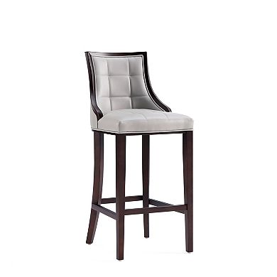 MANHATTAN COMFORT Fifth Avenue Upholstered Wood Bar Stool Set of 3