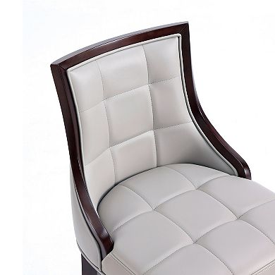 MANHATTAN COMFORT Fifth Avenue Upholstered Wood Bar Stool Set of 3