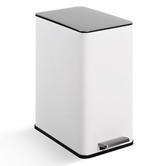 4 Gallon(15L) Kithcen Trash Can, Recycling Bins with Inner Buckets and Soft Close Lid