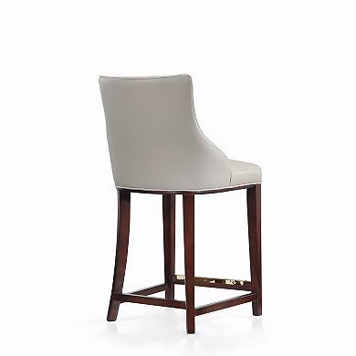 MANHATTAN COMFORT Shubert Upholstered Wood Counter Stool Set of 3