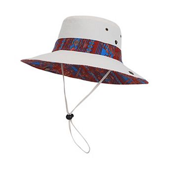 Women's Wide Brim Outdoor Sun Hat Adjustable Chin Strap Breathable Lightweight Hiking Fishing Hat