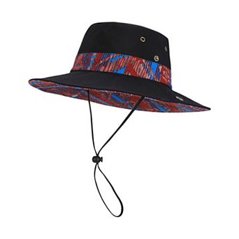 Women's Wide Brim Outdoor Sun Hat Adjustable Chin Strap Breathable Lightweight Hiking Fishing Hat