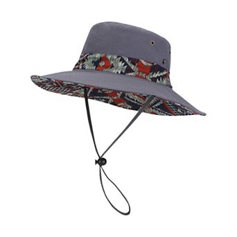 Women's Wide Brim Outdoor Sun Hat Adjustable Chin Strap Breathable Lightweight Hiking Fishing Hat