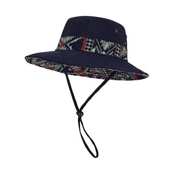 Women's Wide Brim Outdoor Sun Hat Adjustable Chin Strap Breathable Lightweight Hiking Fishing Hat