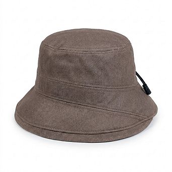 Women Cotton Bucket Hat Lightweight Sun Hat with Adjustable Drawstring Wide Brim