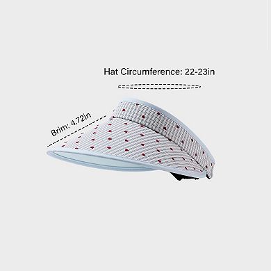 Womens Sun Visor Hat Lightweight Breathable Wide Brim Open Top Summer Travel Beach Hat