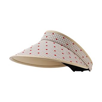 Womens Sun Visor Hat Lightweight Breathable Wide Brim Open Top Summer Travel Beach Hat