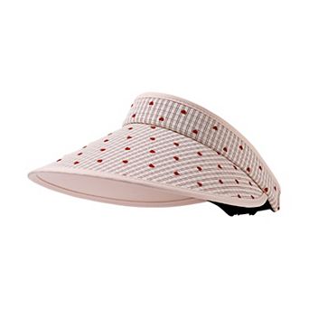Womens Sun Visor Hat Lightweight Breathable Wide Brim Open Top Summer Travel Beach Hat