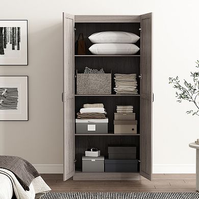 MANHATTAN COMFORT Cornelia 4-Shelf Storage Cabinet