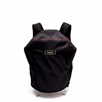 INGRILL Waterproof Grill Cover Backpack Canvas Carry Bag with Straps for Mini Barrel Grills