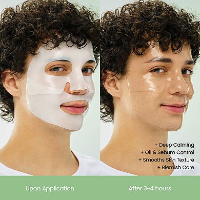 Refreshing Sea Kelp Real Deep Mask - 4 pack for Calming & Sebum Control