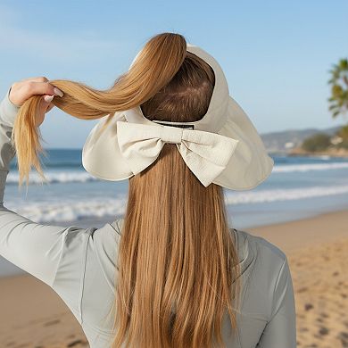 Womens Sun Hat with Ponytail Opening UV Protection Packable Summer Beach Hat