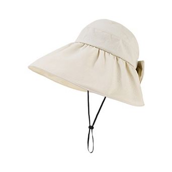 Womens Sun Hat with Ponytail Opening UV Protection Packable Summer Beach Hat