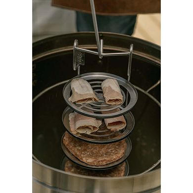 INGRILL 4-Tier BBQ Rack for Barrel & Vertical Smokers 304 Stainless Steel Grill Rack