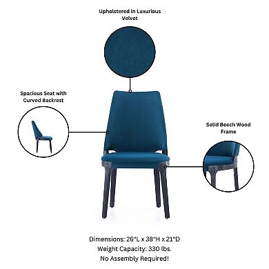 MANHATTAN COMFORT Kara Modern Upholstered Dining Chair Set of 6