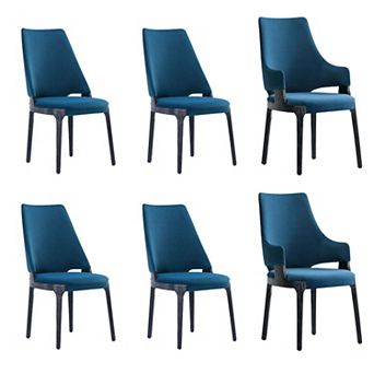 MANHATTAN COMFORT Kara Modern Upholstered Dining Chair Set of 6