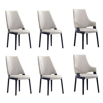 MANHATTAN COMFORT Kara Modern Upholstered Dining Chair Set of 6