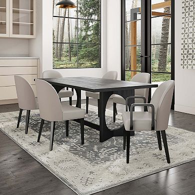 MANHATTAN COMFORT Hillman Upholstered Dining Chair Set of 6