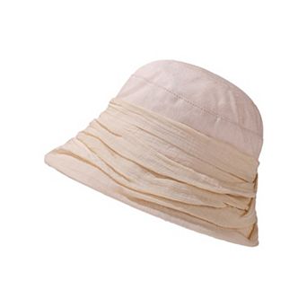 Womens Bucket Hat Soft Breathable Fabric Summer Casual Sun Hat for Travel Outdoor Beach Wear