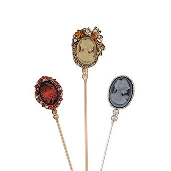 Classic Hat Pin Vintage Safety Pins Brooches Suit Tie Hat Scarf Set Jewelry Accessories 3Pcs/5Pcs