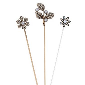 Classic Hat Pin Vintage Safety Pins Brooches Suit Tie Hat Scarf Set Jewelry Accessories 3Pcs/5Pcs