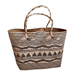 Avery Woven Rattan Day Tote