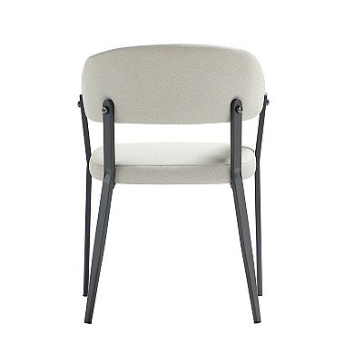 MANHATTAN COMFORT Belle Modern Upholstered Dining Chair Set of 4