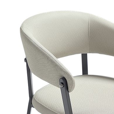 MANHATTAN COMFORT Belle Modern Upholstered Dining Chair Set of 4