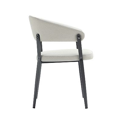 MANHATTAN COMFORT Belle Modern Upholstered Dining Chair Set of 4
