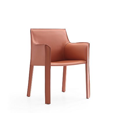 MANHATTAN COMFORT Paris Modern 6-Piece Faux Leather Upholstered Dining Chair Set