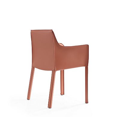 MANHATTAN COMFORT Paris Modern 6-Piece Faux Leather Upholstered Dining Chair Set