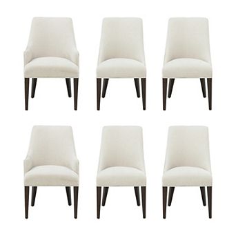 MANHATTAN COMFORT Beever Modern Chenille Upholstered Dining Chair Set of 6
