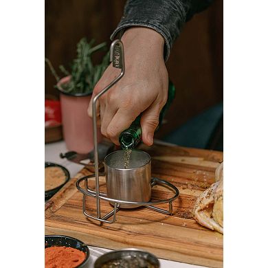 INGRILL Stainless Steel Chicken Rack Vertical Poultry Roaster with Cup for BBQ & Smoker