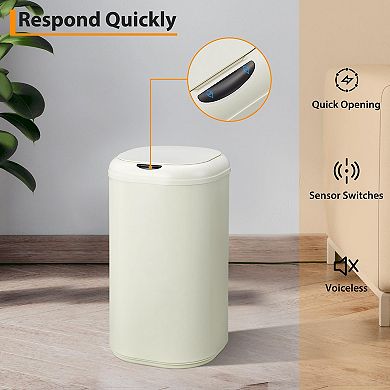 8 Gallon Motion Sensor Trash Can with Lid, Automatic Kitchen Garbage Can Touchless