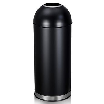 65L/17 Gallon Heavy Duty Stainless Steel Tall Commercial/Kitchen Trash Can, Round Open Top Waste Bin