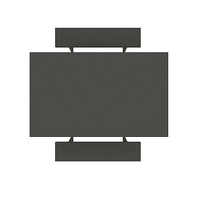 MANHATTAN COMFORT Coney Mid-Century Modern 3-Piece Dining Set with Curved Design