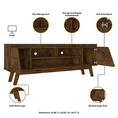 MANHATTAN COMFORT Marcus Mid-Century Modern 5-Shelf TV Stand