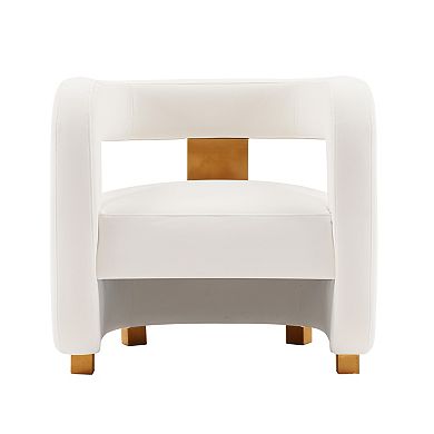 MANHATTAN COMFORT Amirah Modern Velvet Upholstered Lounge Chair