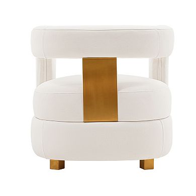 MANHATTAN COMFORT Amirah Modern Velvet Upholstered Lounge Chair