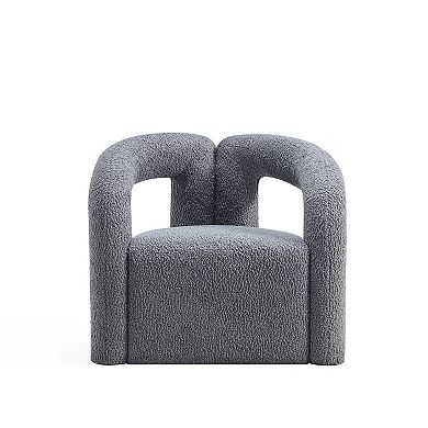 MANHATTAN COMFORT Darian Modern Boucle Upholstered Lounge Chair