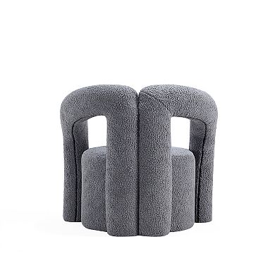 MANHATTAN COMFORT Darian Modern Boucle Upholstered Lounge Chair
