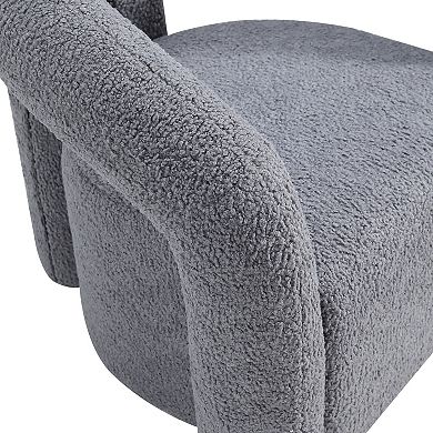 MANHATTAN COMFORT Darian Modern Boucle Upholstered Lounge Chair