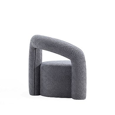 MANHATTAN COMFORT Darian Modern Boucle Upholstered Lounge Chair