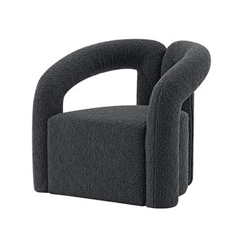 MANHATTAN COMFORT Darian Modern Boucle Upholstered Lounge Chair