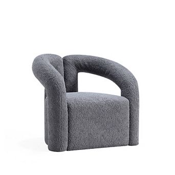 MANHATTAN COMFORT Darian Modern Boucle Upholstered Lounge Chair