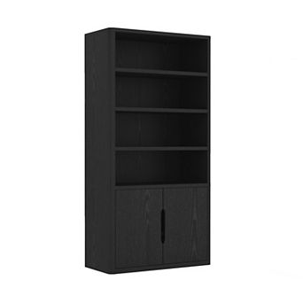 MANHATTAN COMFORT Rivington Modern 4-Shelf Bookcase Cabinet