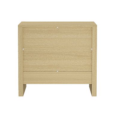 MANHATTAN COMFORT Linda Modern 2-Piece Dresser & Nightstand Set with 6 Drawers