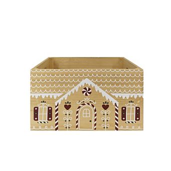 St. Nicholas Square® Gingerbread Wood Crate