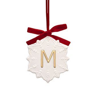 St. Nicholas Square® Monogram Snowflake Christmas Ornament